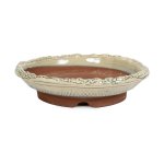 Japanese Shiro Glazed Rustic Round 180 X 35MM