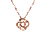 C1133-C19911 - Rose Gold Love Friendship Knot Necklace