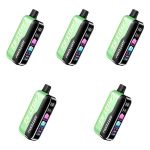 CL6 50000 Puffs Disposable Vape - Sour Apple Pack Of 5