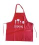 Oil-proof & Waterproof With Pockets Full Size Apron-red