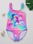 Dreamy Unicorn & Mermaid Princess Graphic 1-PIECE Swimwear Summer Clothes Beachwear