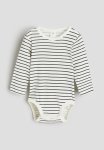 Long-sleeved Bodysuit - White