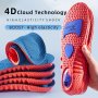 2PCS Eva Insoles For Shoes Sole Shock Absorption Deodorant Breathable Cushion Running Insoles