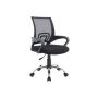 Everfurn Mid Back Office Chair - Black Swift Series