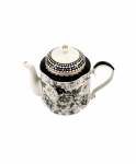 -7237 Black Rose Tea Pot - Black Rose