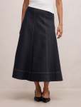 Georgia Denim Maxi Skirt - 16 Rinse Wash