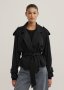 Fluid Cropped Trench Coat