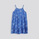GIRLS Tiered Dress - 10 Blue