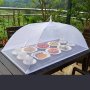 1PC Washable Mesh Food Cover - Insect & Mosquito Proof Foldable Dining Table Protector For Camping & Restaurants