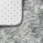 Smte Light Fluffy Shaggy Rug carpet Grey&white With Keychain