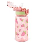Omedecal Kids Water Bottle For School 16 Oz Plastic Straw Water Bottle With Silicone Spout And Leakproof Cover Dishwasher Safe S