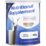 Vanilla Flavour Nutritional Supplement Shake 400G