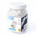 Astrum RJ45 Ethernet Crimp Connectors 100 Pieces Pack - NT100
