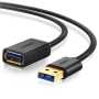 UGreen 2M Usb-a Female To Usb-a Male Cable Cord Extension Adapter Black 10373