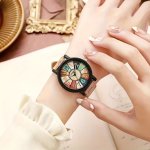 Wrist Watches Pu Leather Quartz Vintage Zinc Alloy Pointer Fashionable Accessory Gift For Women Her