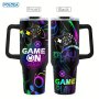 Foloda 1PC 40OZ Gaming Mug Tumbler Gamer Gifts For Men Gifts For Gamers Men Boys Cool Gaming Gift Game Mug Gifts For Game Lovers