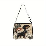 Dachshund Print Crossbody Bag DCBB1