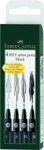 Faber-Castell Black Pitt Artist Pen Wallet 4 Sizes