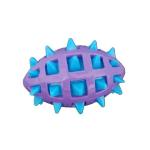 Durable Pet Squeaky Spikey Rugby Ball Chew Toy