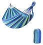 Outdoor Cotton Hammock With Carry Bag - Blue