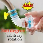 360 Degree Swivel Kitchen Faucet Aerator 2-MODE Adjustable Sprayer Plastic Anti-splash Water Filter Tap Extension With Rotating