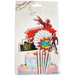 Happy Birthday Spiderman Cake Topper Cardboard Set