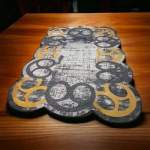 SMTE-200CM By 150CM Modern 3D Geometric Design Area B27 With Keychain