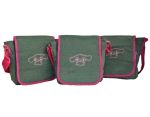 Fino Two-tone Girls Denim With Bunny Embroidery 3PCS Bags Set - L. Blue