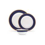 Pearl 12 Piece Dinner Set Regent Blue
