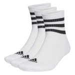 Adidas 3 Stripe Cushioned 3-PACK Ankle Socks