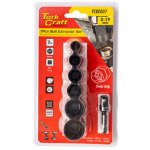 Tork Craft Bolt Extractor Set 7PC 8 10 12 13 17 19MM With 1PC 50MM 1 4" Socket Adapter