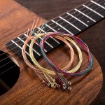 6 Pcs set Premium Acoustic Guitar Strings - Set Of 6 Replacement Steel Guitar Strings High-quality Accessories-suitable For Acou