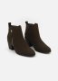 Zip Block Heel Faux Suede Ankle Boots