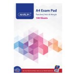 Marlins 100L A4 Exam Pads – Punched X 5