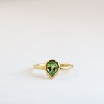 Pear Large - Green Tourmaline - Small