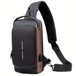 Anti-theft Shoulder Bag Shoulder Bag With USB Charging Port Waterproof Anti-scratching Shoulder Bag Portable Chest Bag Valentine