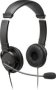 Usb-a Dual Headset/headphones For Call Centre 1.8M Cable - With Microphone And Volume Control - Black Noise Cancelling