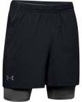 Men's Ua Qualifier 2-IN-1 Shorts - BLACK-001 XL