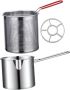 1SET Stainless Steel Fryer Kit Deep Fryer Pot With Handle And Fry Basket