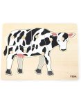 Montessori Wooden Cow Puzzle