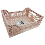 Source Direct - Collapsible Storage Basket 15L 40CM X 30CM X 14CM - Pink