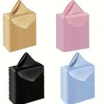 12 24PCS Satin Napkins Polyester Square Dinner Napkins Silky & Elegant Cloth For Restaurant Banquets Weddings Dining Table Decor