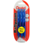 Blue Ballpoint Pens 3-PACK 1.0MM