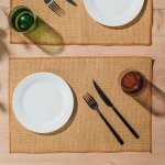 Jute Hemmed Placemats Terracotta 4 Pack