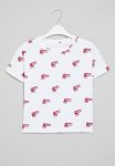 PoP Candy Printed Dino Tee - Red & White