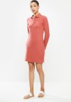 Polo Kathy Short Sleeve Stretch Golfer Dress -pink