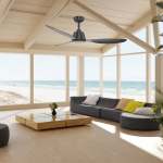 Dc Coastal Ceiling Fan With Remote 132CM Abs Blades Black White - White