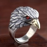 Vintage Eagle Ring For Men Women Gothic Animal Hip Hop Rock Ring Popularity Funky Niche Jewelry Gift Adjustable Size