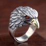 Vintage Eagle Ring For Men Women Gothic Animal Hip Hop Rock Ring Popularity Funky Niche Jewelry Gift Adjustable Size