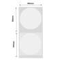 NB290 - NIIMBOT - B1 / B21 / B3S / B4 - 50X50MM - 150 TRANSPARENT ROUND LABELS